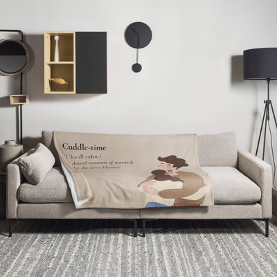 Silk Touch Throw Blanket "Cuddle-time" – 127 × 152 cm