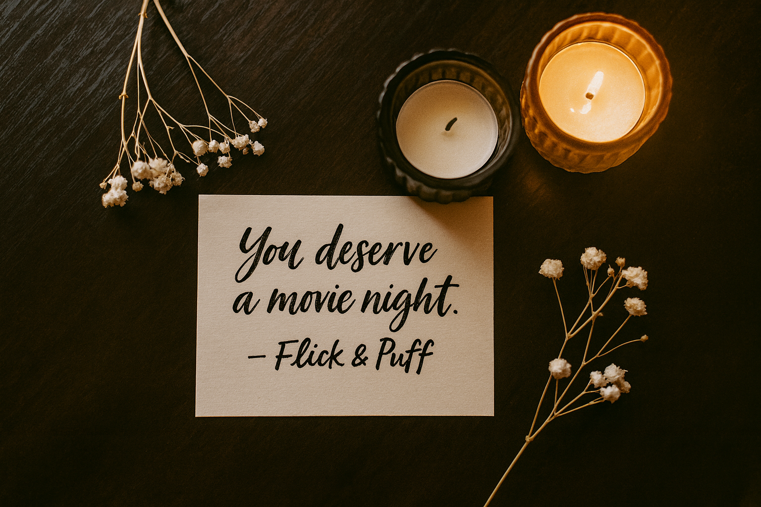 You deserve a movie night — Flick & Puff