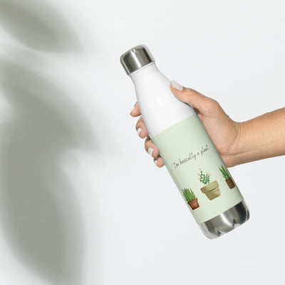 Stainless Steel Water Bottle "I’m basically a plant" – 500 ml